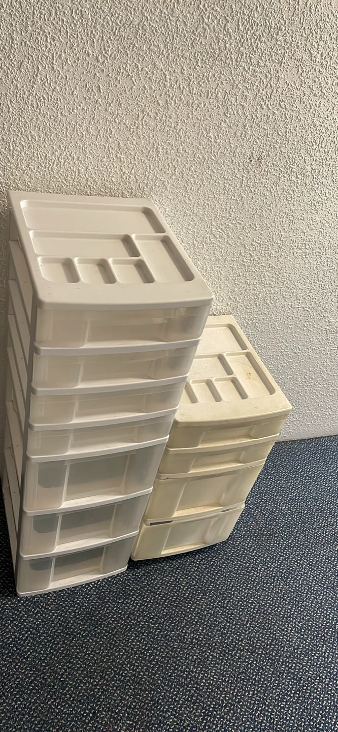 Plastic Drawer Storage Units