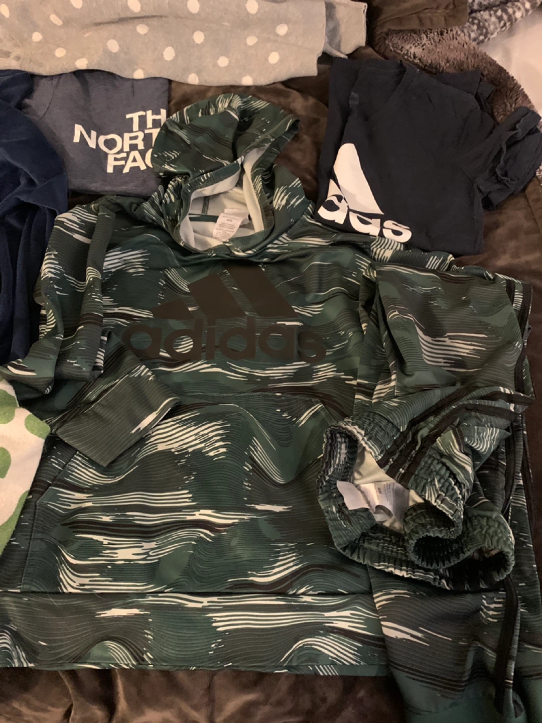 Bundle of Youth Apparel: The North Face & Adidas - photo 2