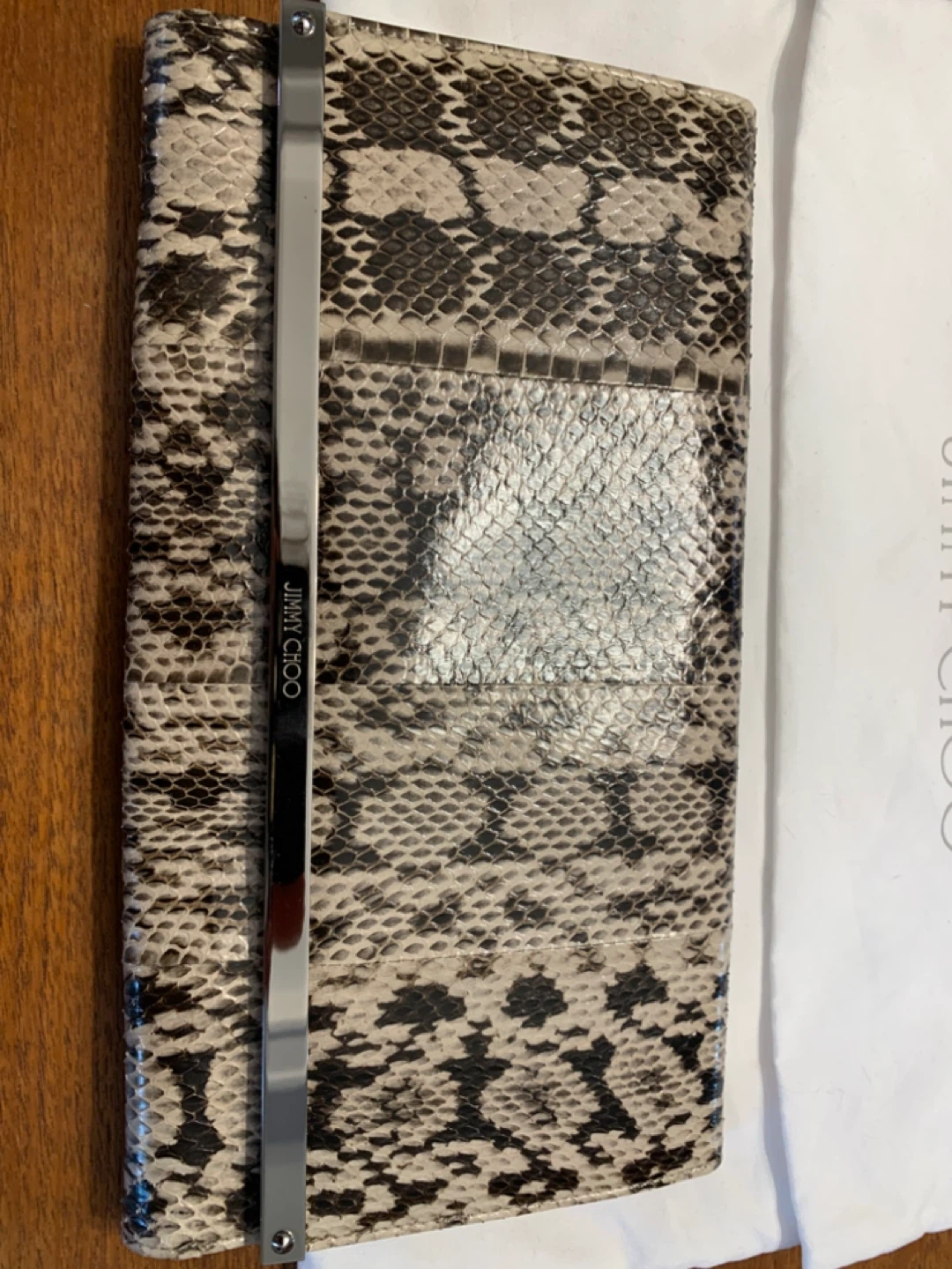 Jimmy Choo Snakeskin Clutch - photo 3