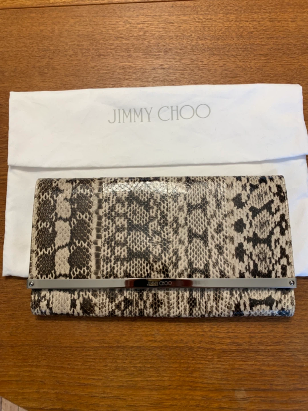 Jimmy Choo Snakeskin Clutch