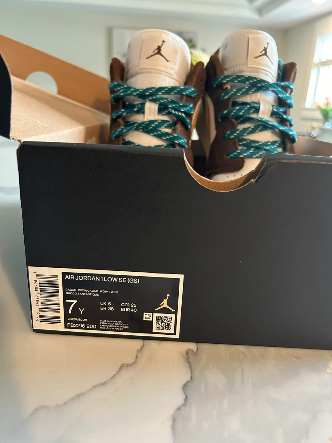 Air Jordan 1 Low SE (GS) Cacao Wow / Cacao Wow - Twine - photo 4