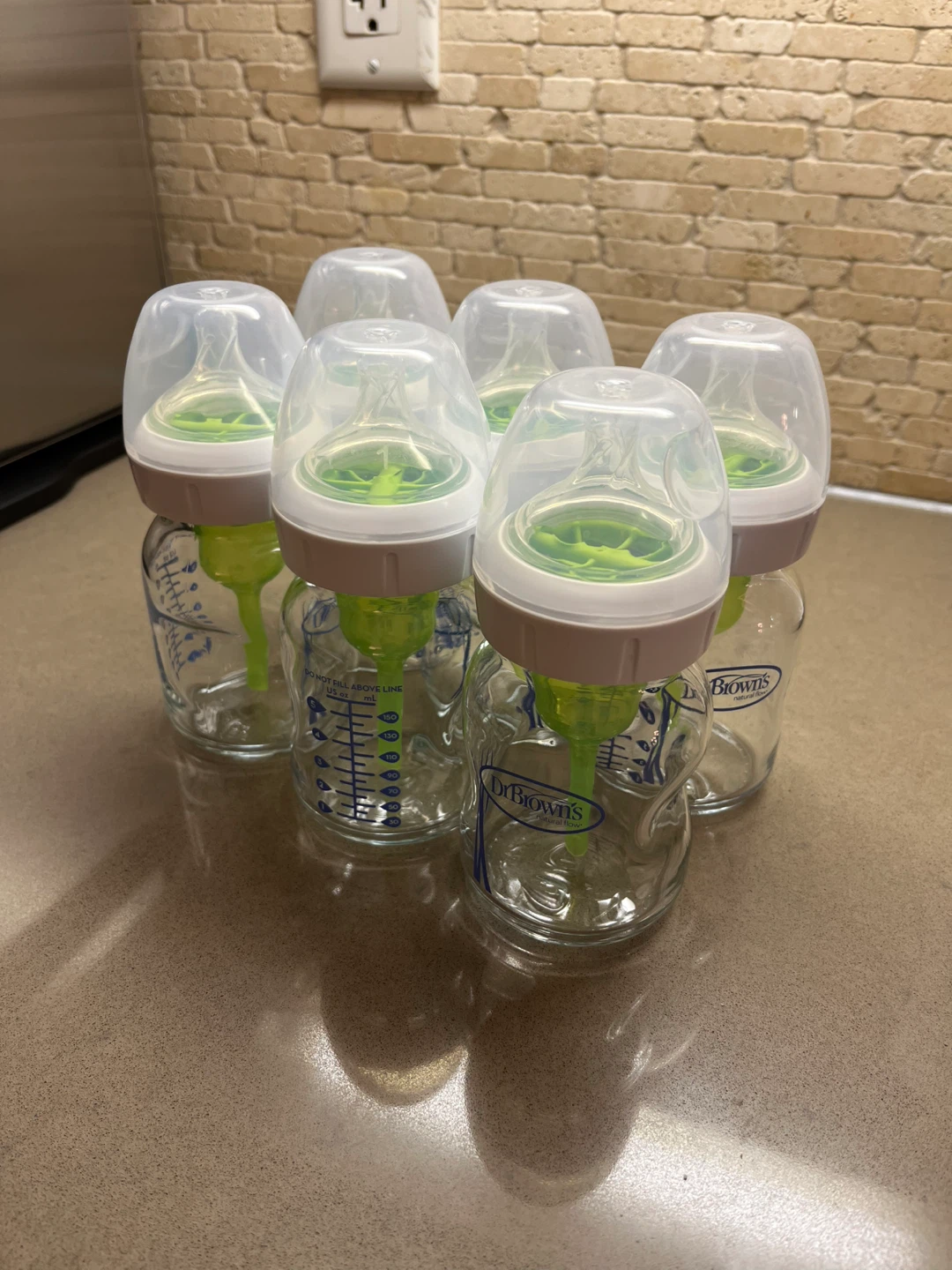 Dr. Brown's Glass Baby Bottles - Set of 6