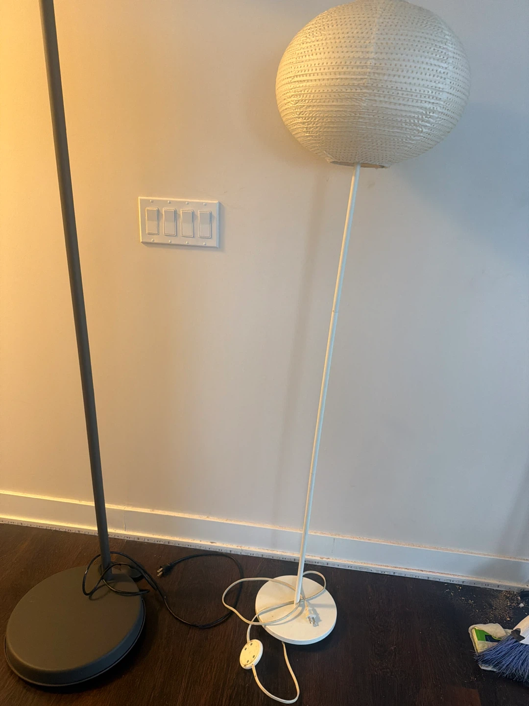 IKEA White Globe Floor Lamp - photo 4