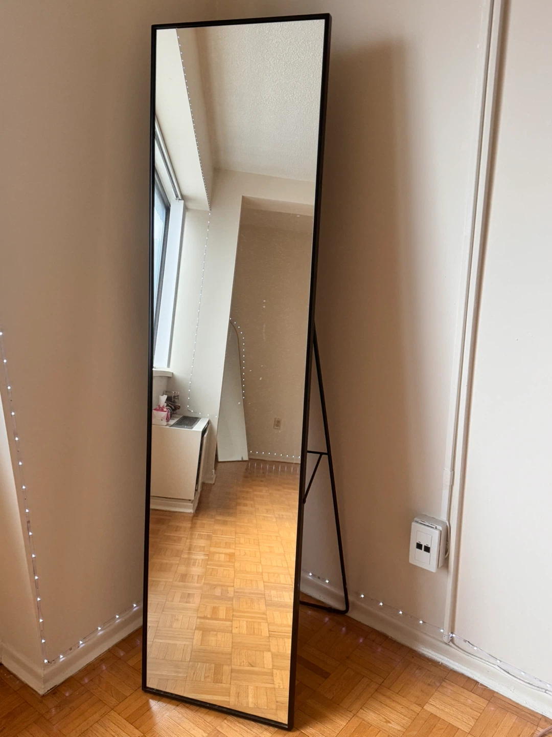 Full Length Standing Mirror - Black Frame