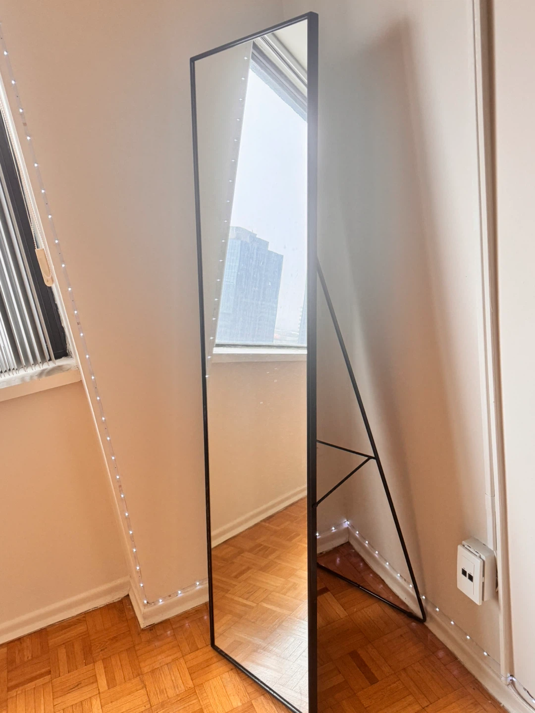 Full Length Standing Mirror - Black Frame - photo 2
