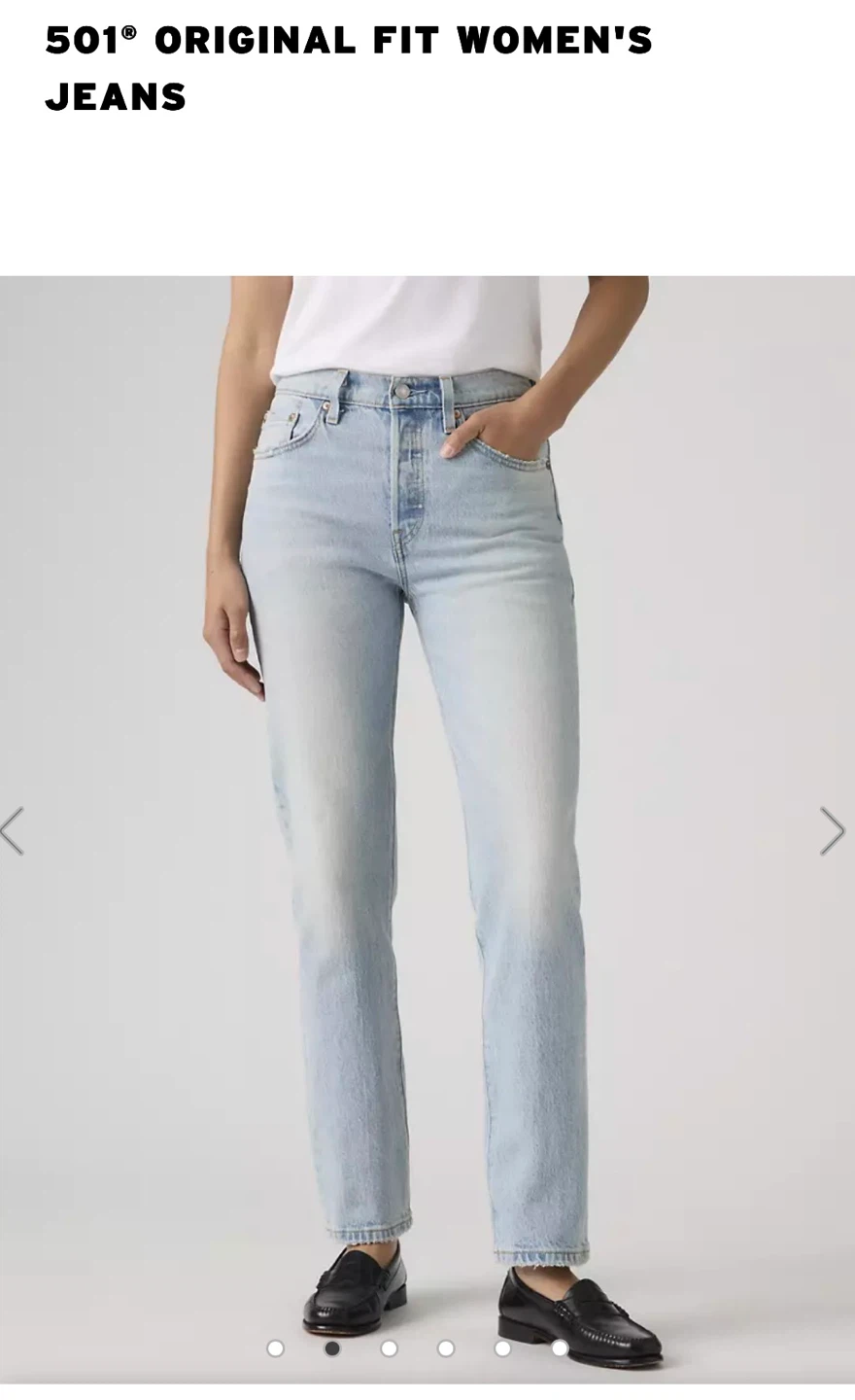 Levi's 501® Original Fit Women's Jeans - Light Wash 25W x 32L - photo 2