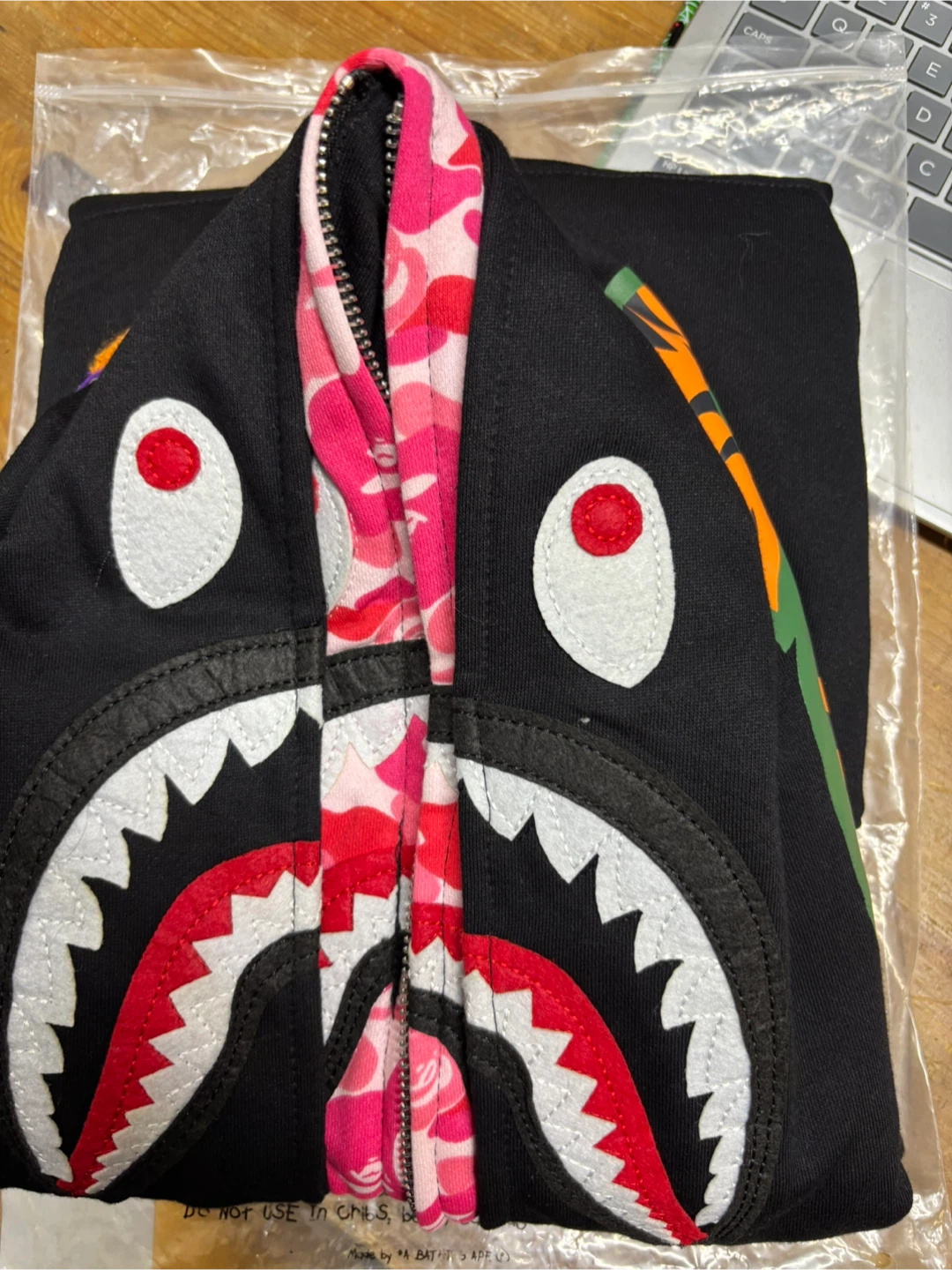A Bathing Ape Shark doubled Hoodie