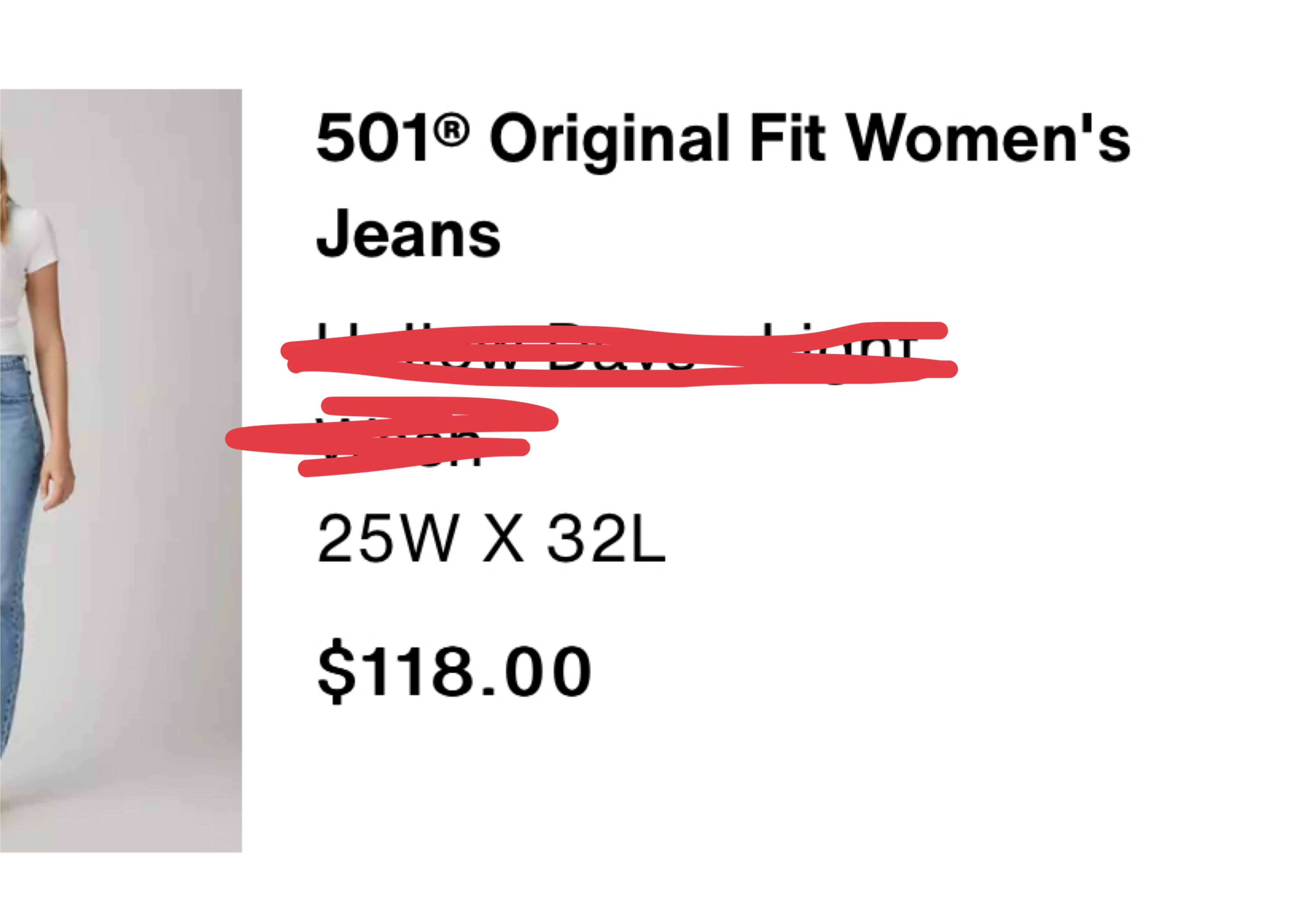 Levi's 501® Original Fit Women's Jeans - Light Wash 25W x 32L - photo 4