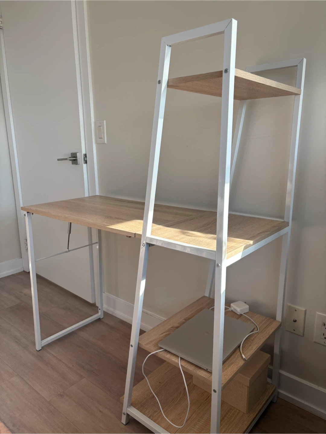 Ladder Desk with Shelves