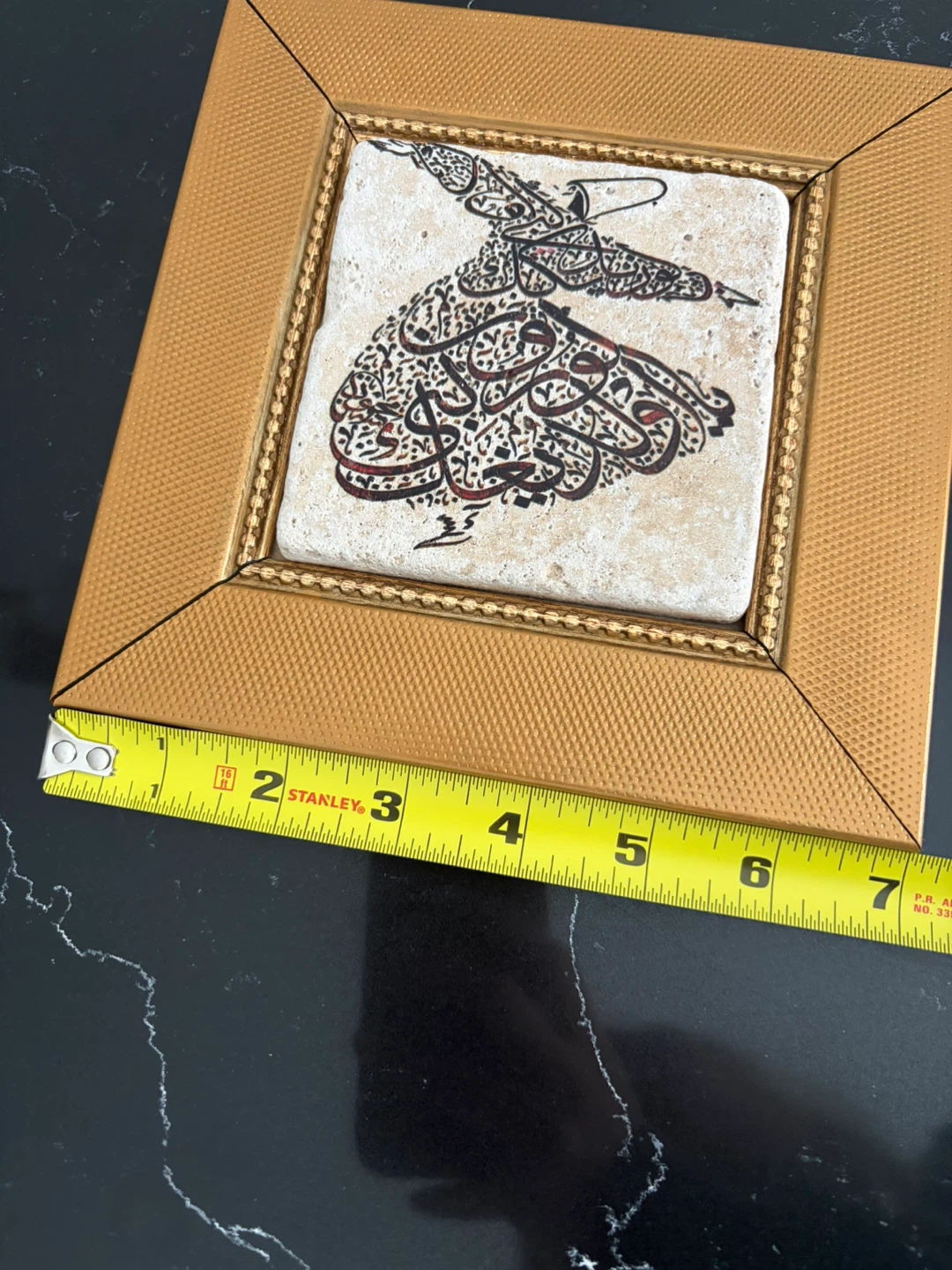 Handmade Whirling Dervish Calligraphy Art from Turkey - photo 5