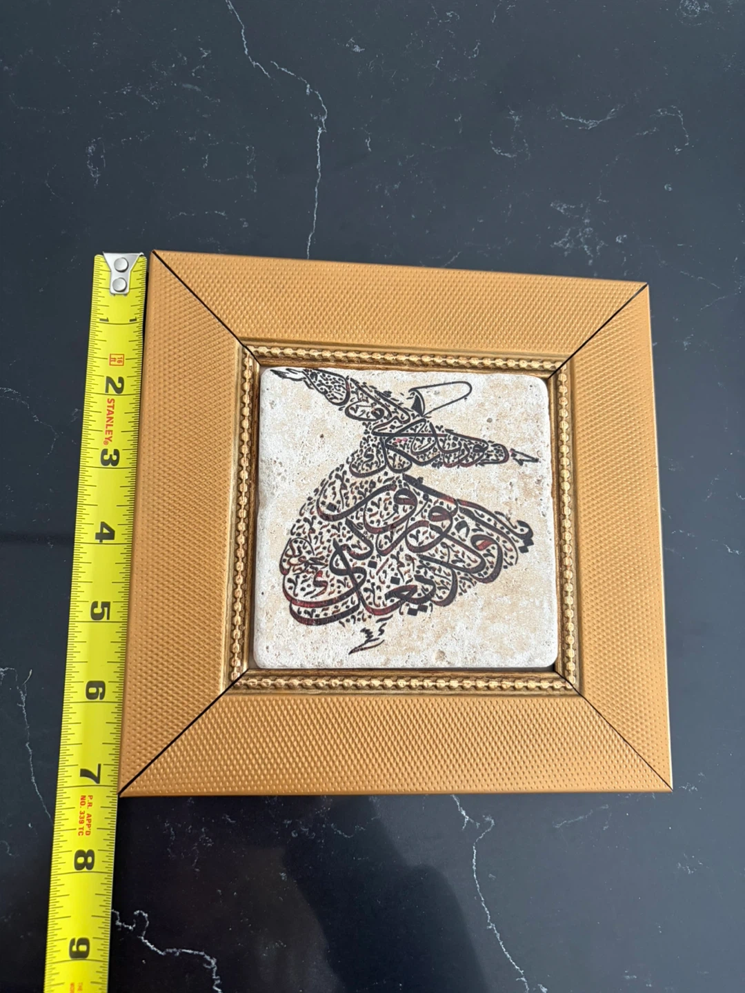 Handmade Whirling Dervish Calligraphy Art from Turkey - photo 4