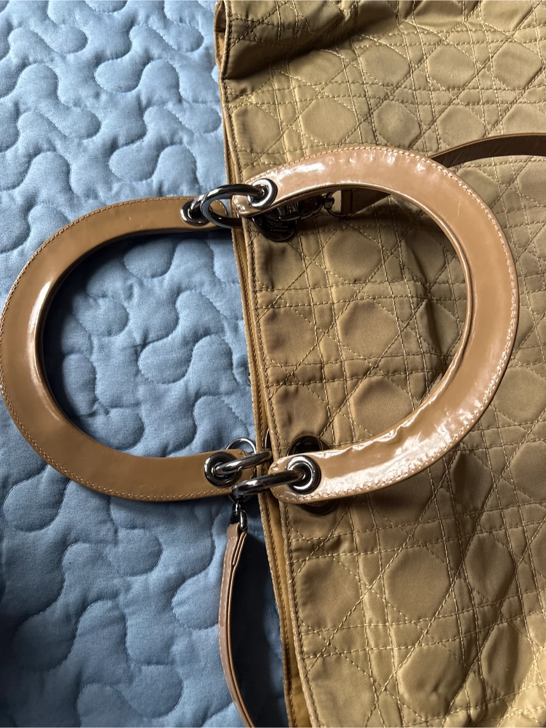 Christian Dior Quilted Nylon Tote Bag - photo 3