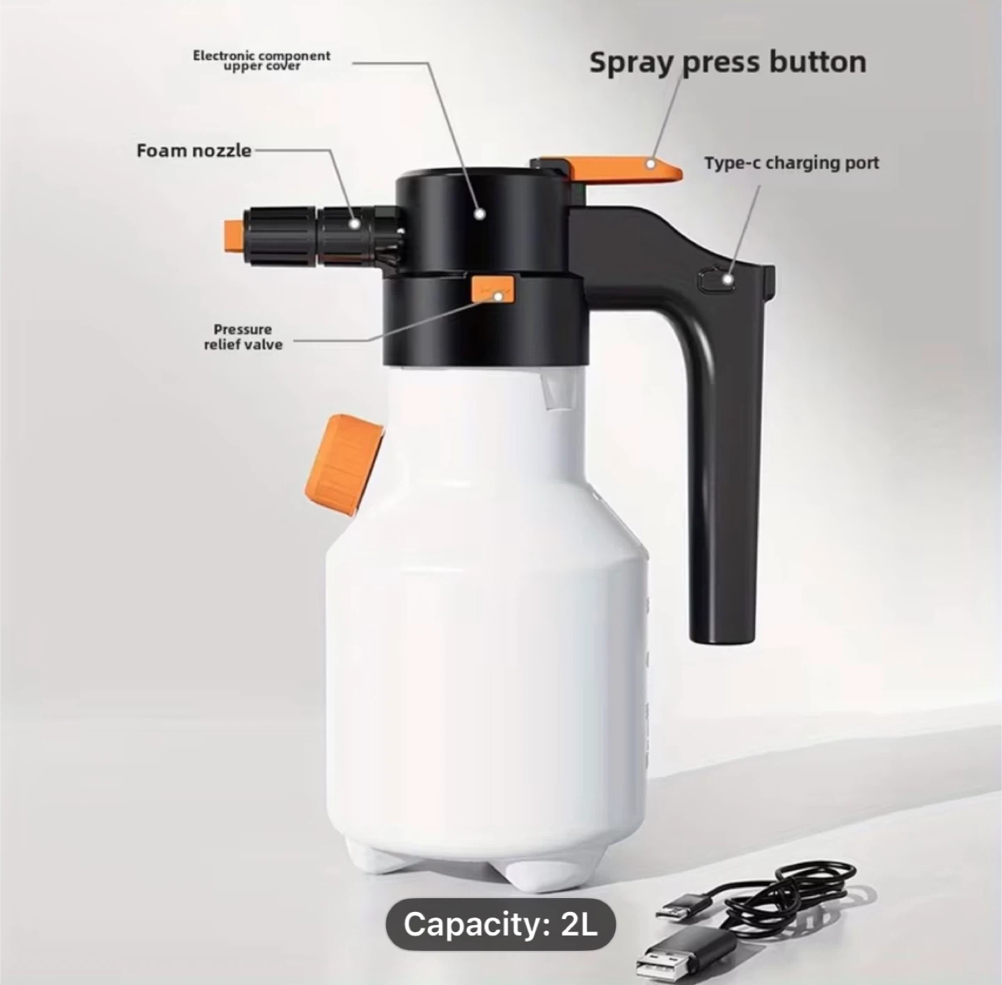 67.63-Ounce Electric Foam Sprayer with a 70° Wide-Angle Spray