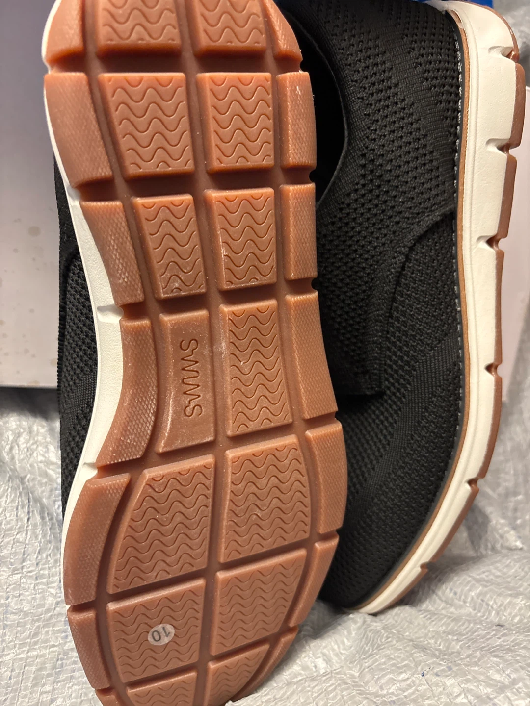 SWMS Black Knit Sneakers Size 10 - photo 2