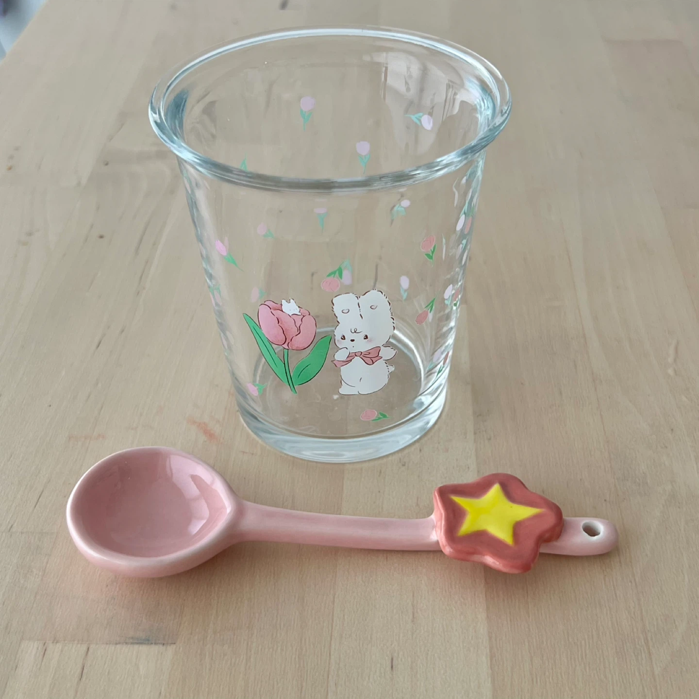 (Retail $28)PRETYZOOM Glass Cup with Spoon - photo 2