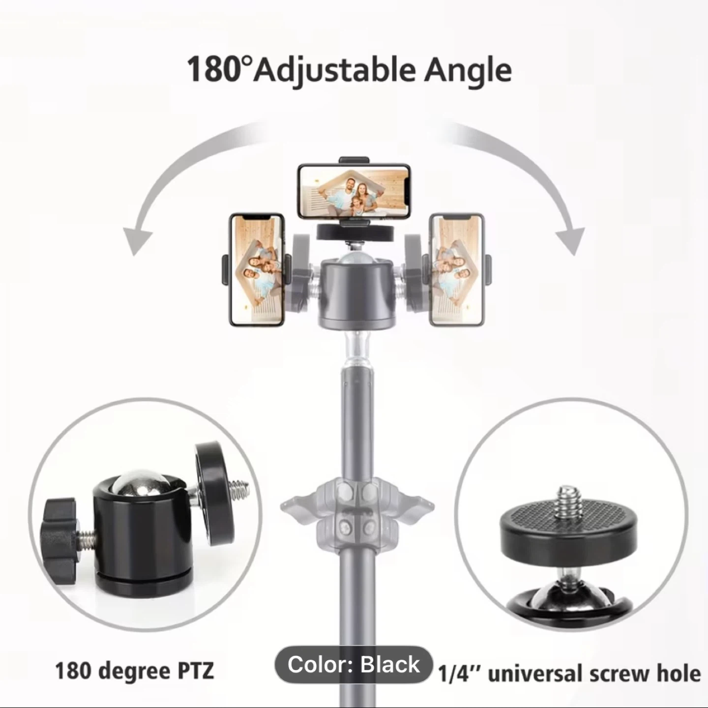 63-Inch Phone Tripod And Selfie Stick, an Extendable Stand - photo 2