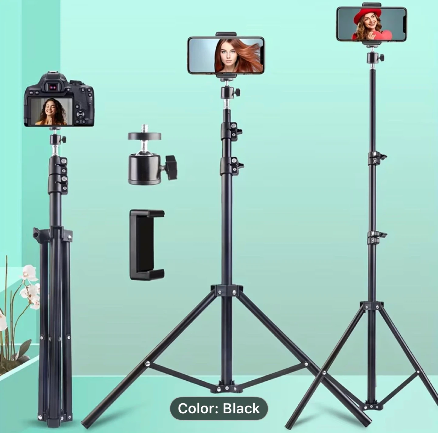 63-Inch Phone Tripod And Selfie Stick, an Extendable Stand