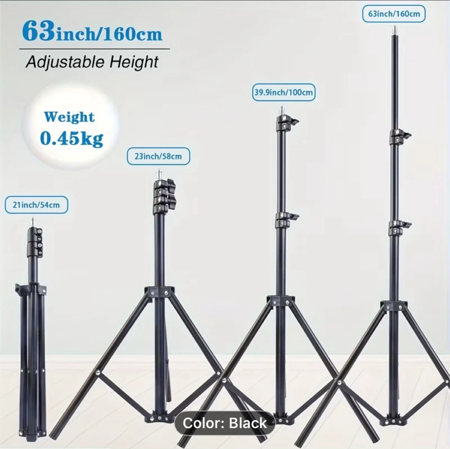 63-Inch Phone Tripod And Selfie Stick, an Extendable Stand - photo 5