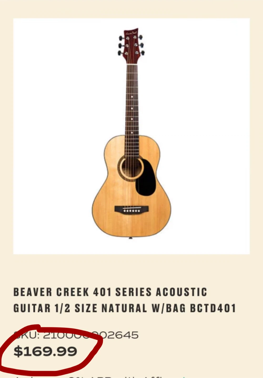 Beaver Creek BCTD401 Acoustic Guitar - photo 2