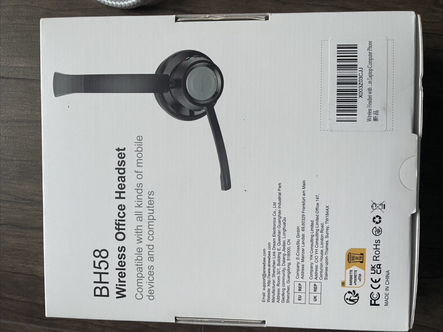 New Bee BH58 Wireless Office Headset - photo 3
