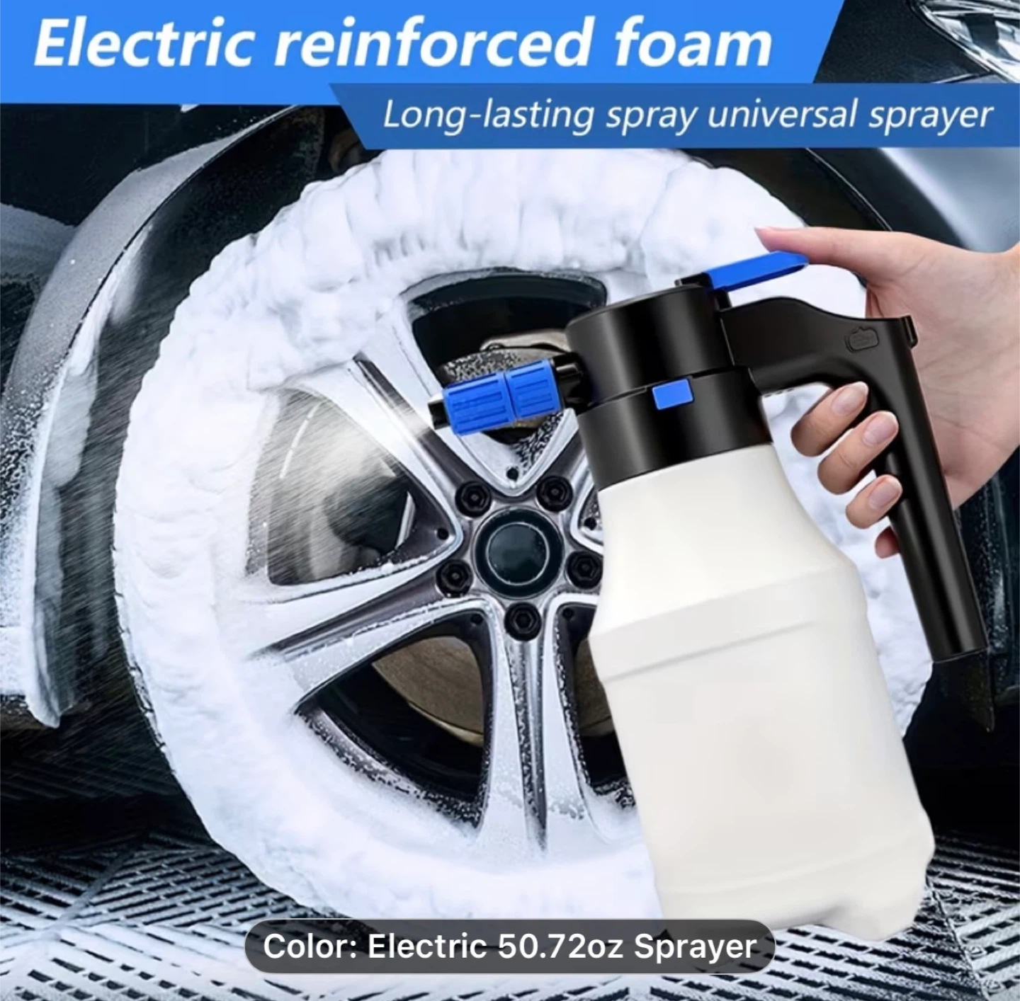 Electric car wash foam spray can, high pressure spray can - photo 4
