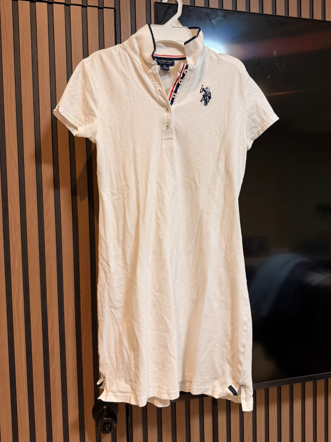 US Polo Assn White Polo Dress