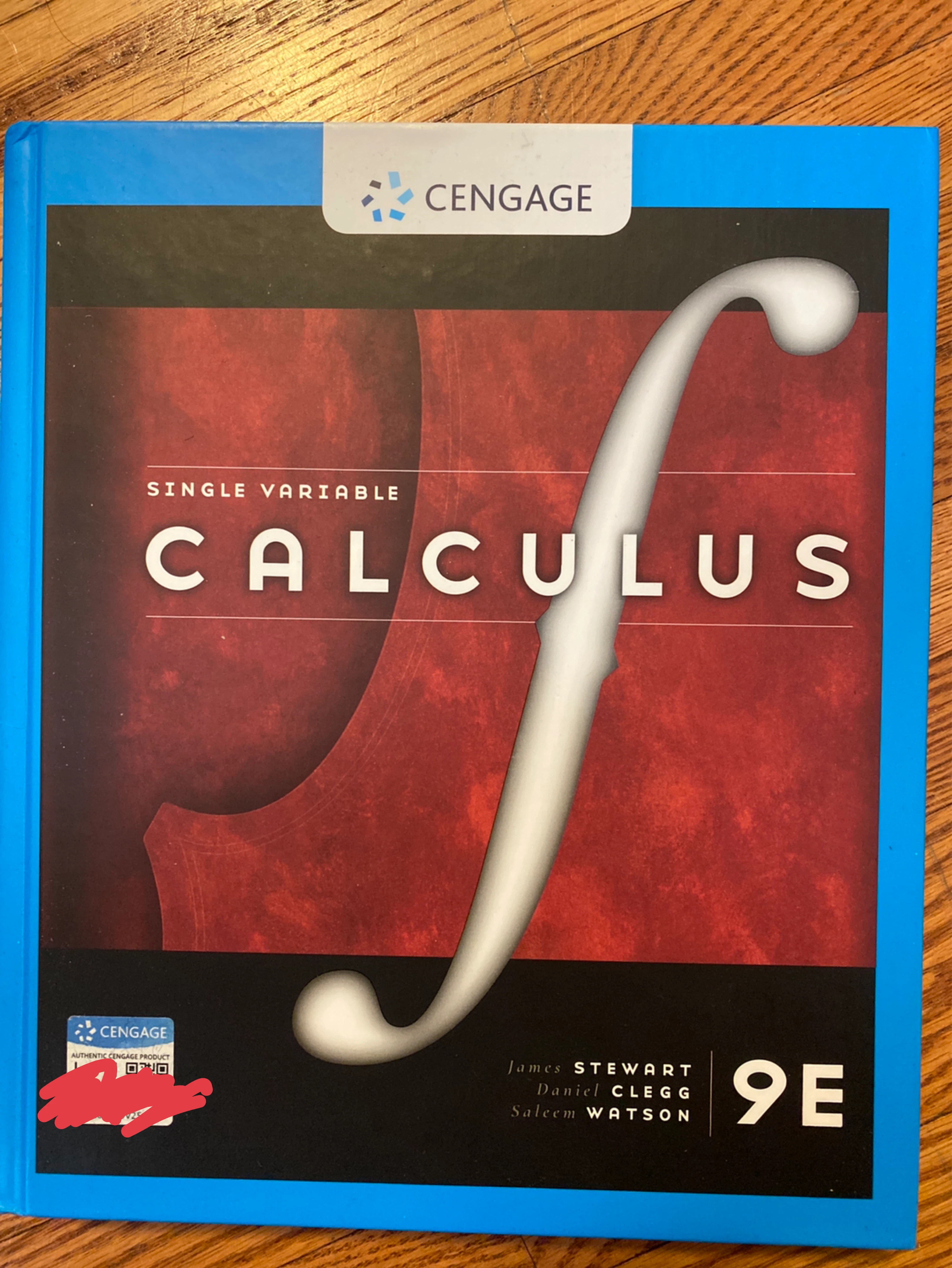 Cengage Single Variable Calculus 9E Textbook