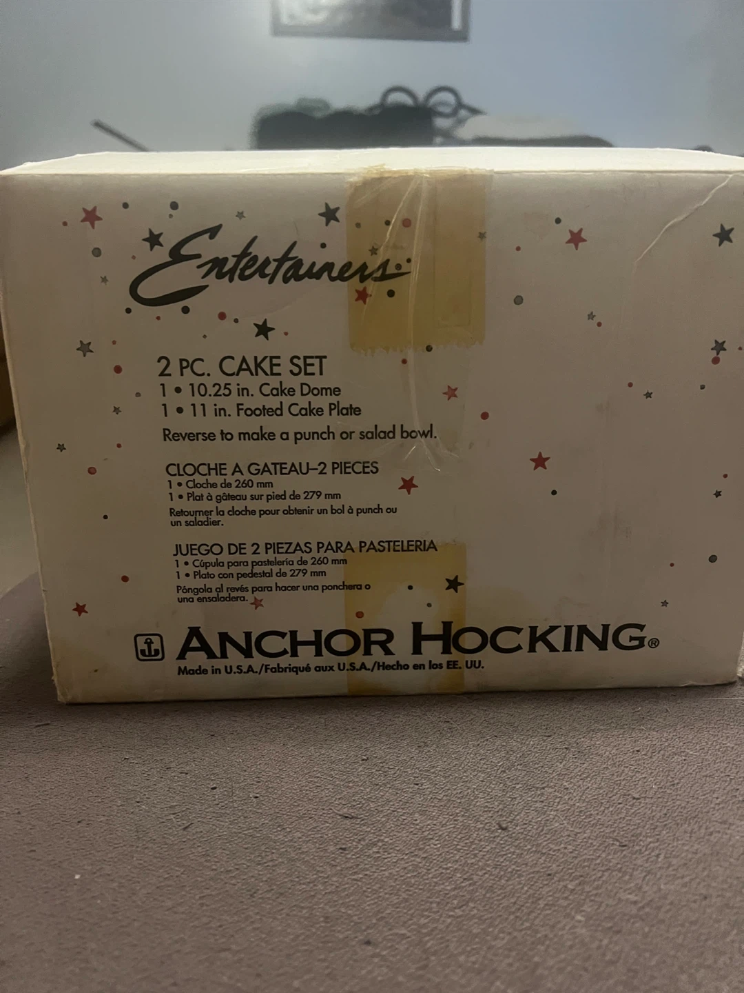 Anchor Hocking Entertainers 2 Pc Cake Set with Dome and Plate - photo 3