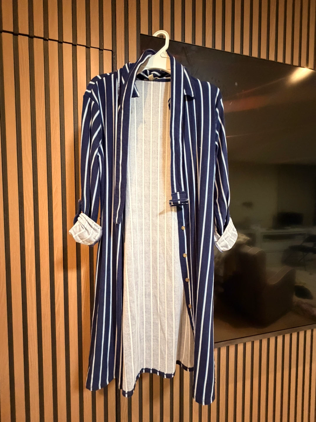 Navy and White Striped dress - photo 2