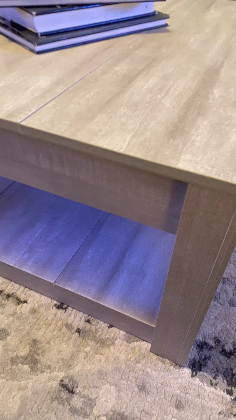 Modern Coffee Table with Storage Shelf and Drawer - photo 3