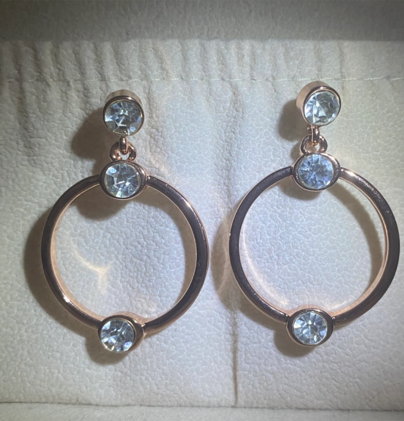Rose Gold Hoop Earrings - photo 2