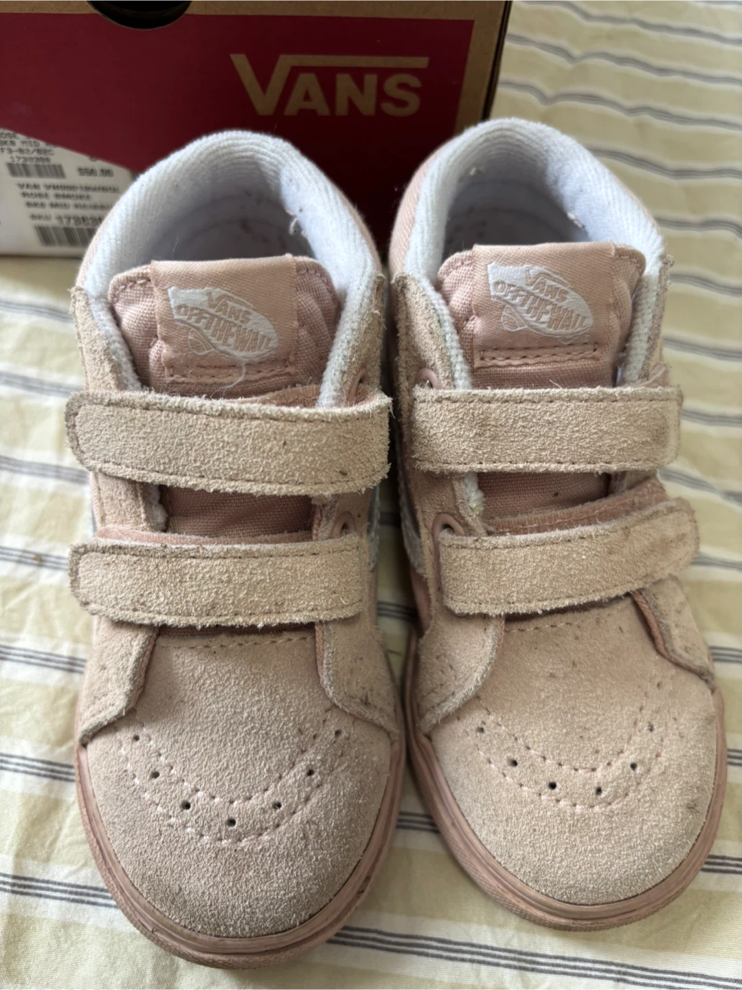 Vans SK8-Mid Reissue Rose Smoke Toddler Shoes, Size 8 - photo 4