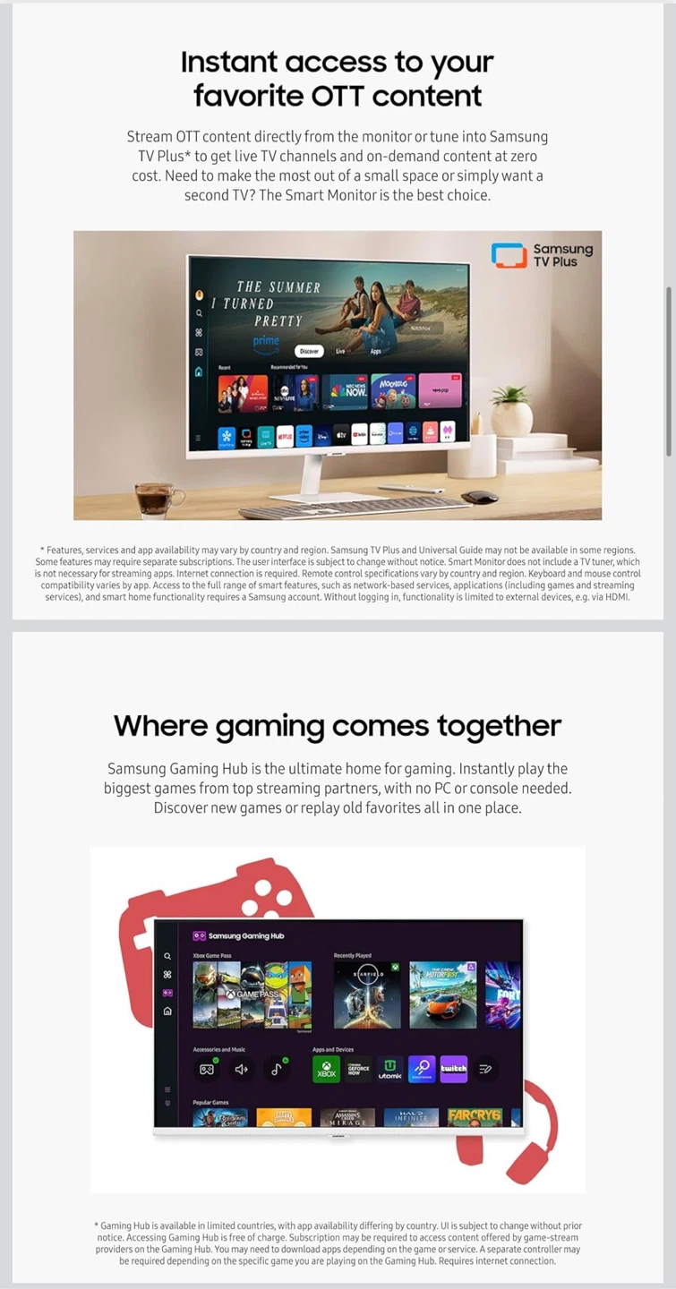 Samsung 27" Smart Monitor M5 - photo 3