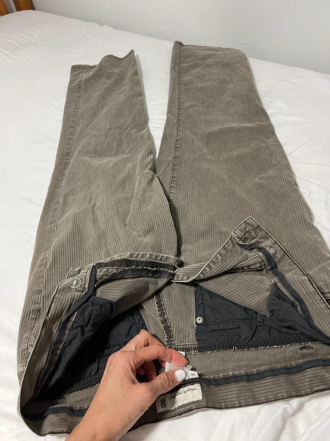 Private Member's Brown Corduroy Pants Size 34