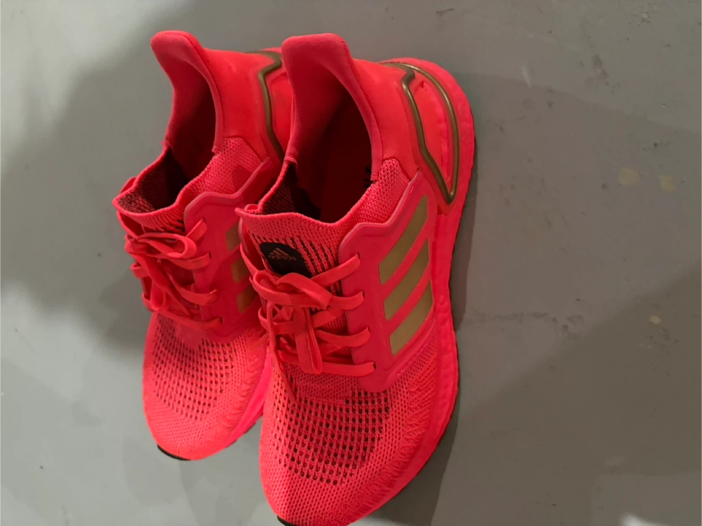 Adidas Ultraboost 20 Running Shoes - Neon Coral/Gold