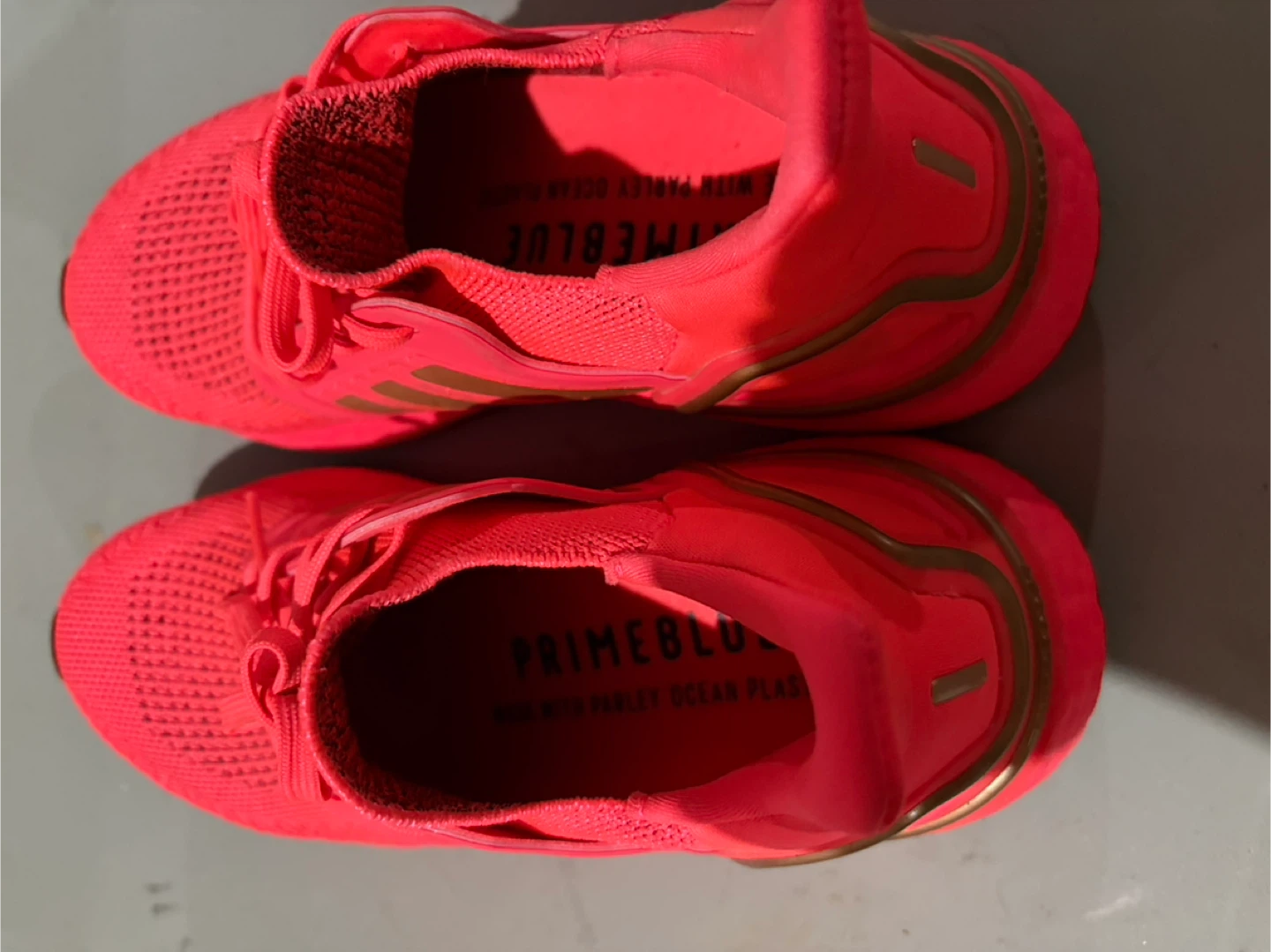 Adidas Ultraboost 20 Running Shoes - Neon Coral/Gold - photo 2