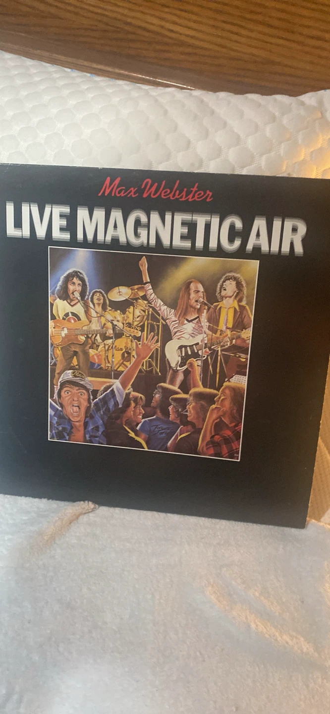 Max Webster Live Magnetic Air Vinyl Record