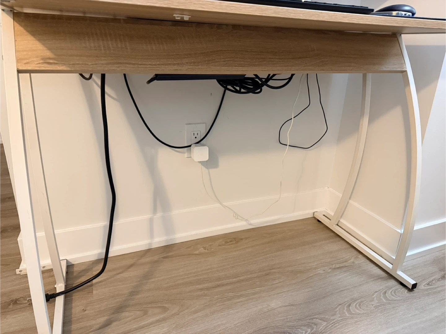 Computer Desk with Wood Top - photo 2
