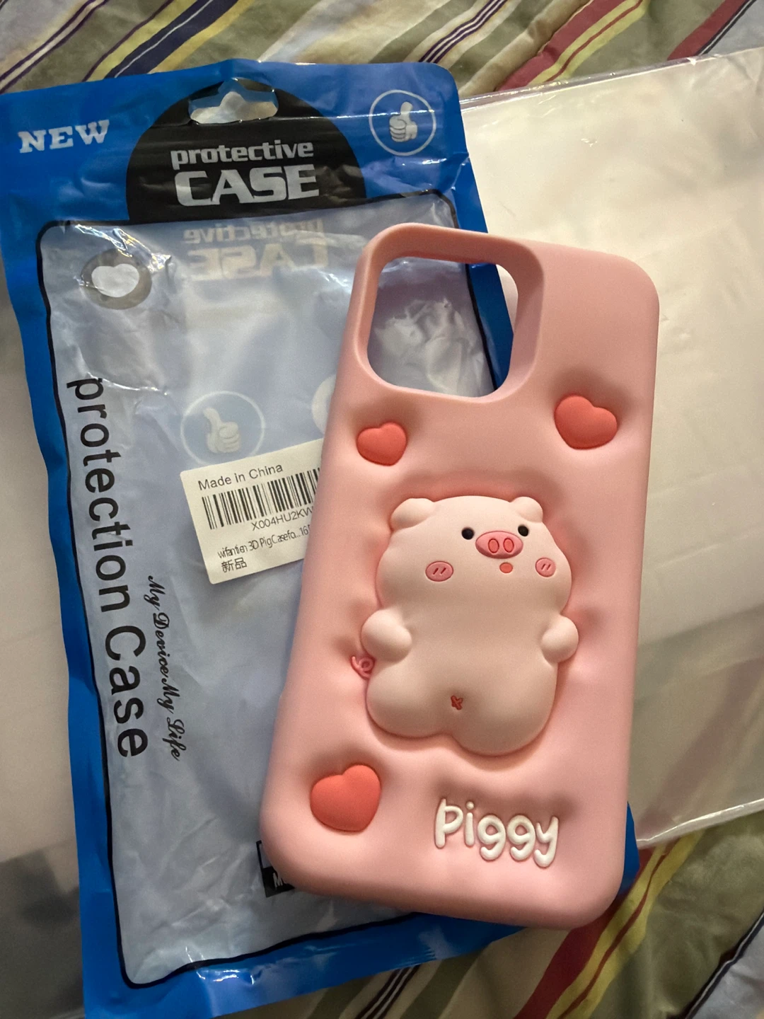 Pink Pig 3D Silicone Protective Case
