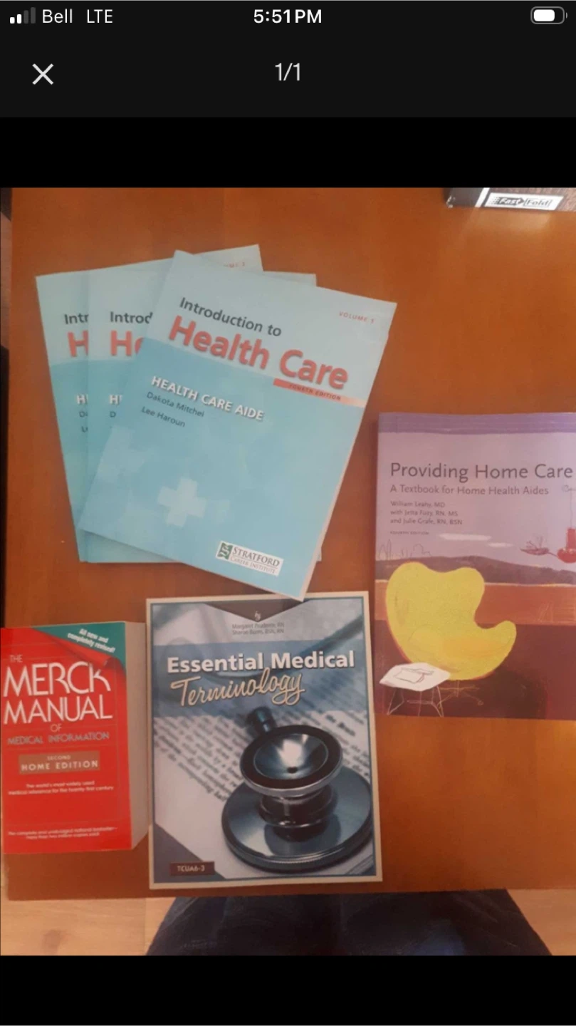 Health Care Aide Textbooks and Medical Reference Books