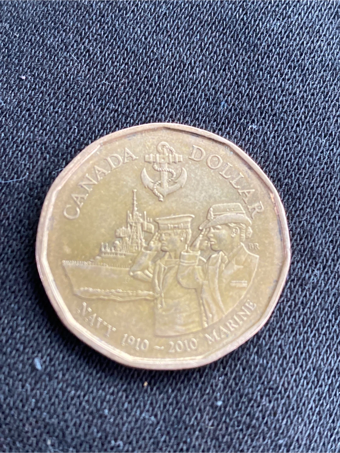 $5 Canada 1910-2010 Marine Dollar Coin