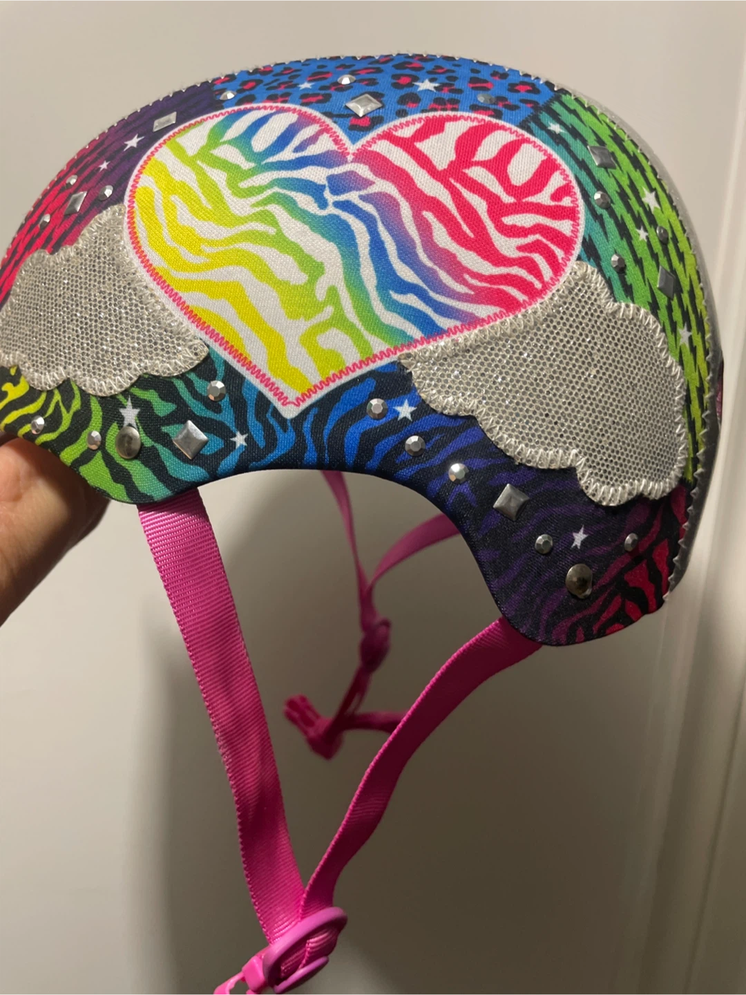 Kids Sparkle Heart Helmet Size S - photo 4