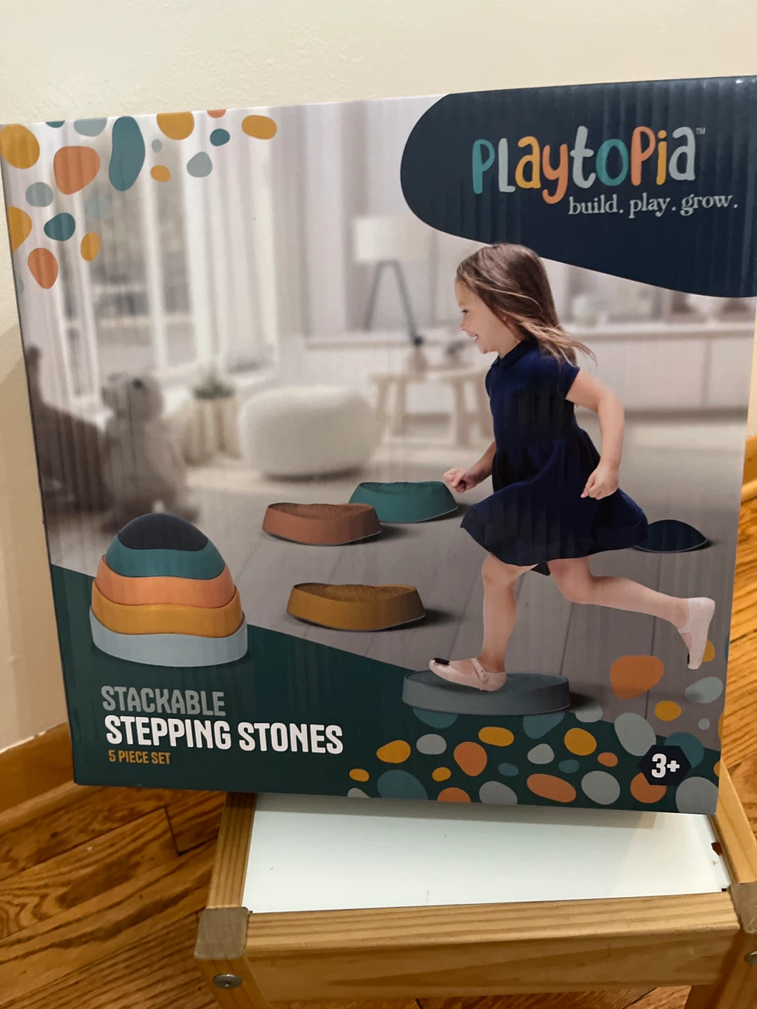 Playtopia Stackable Stepping Stones - 5 Piece Set