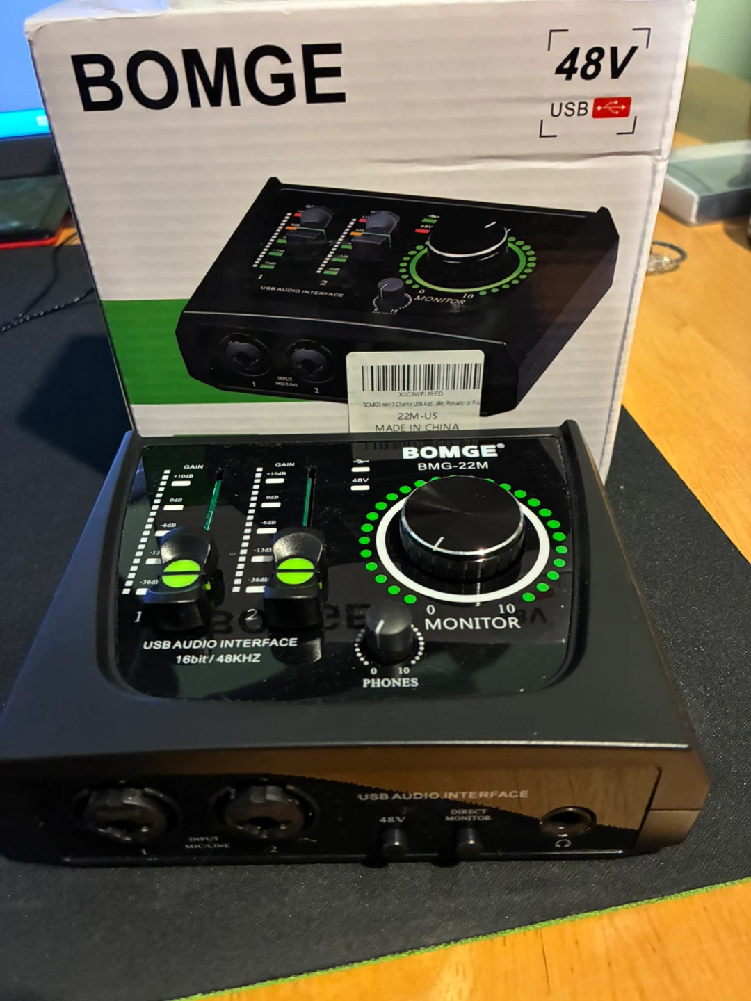 BOMGE BMG-22M 2-Channel USB Audio Interface