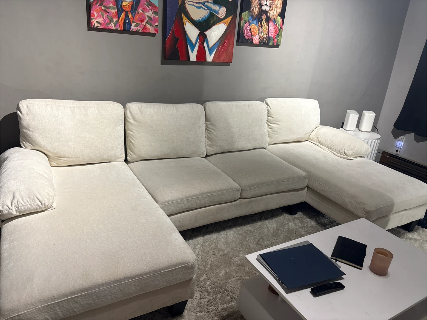 Sectional Sofa - Cream/Beige - photo 2