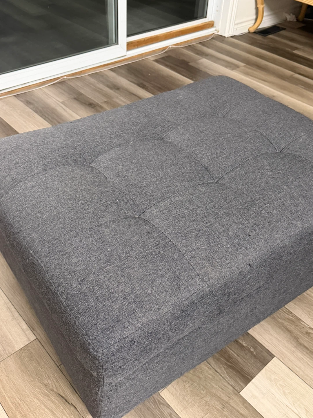 Grey Storage Ottoman - photo 2