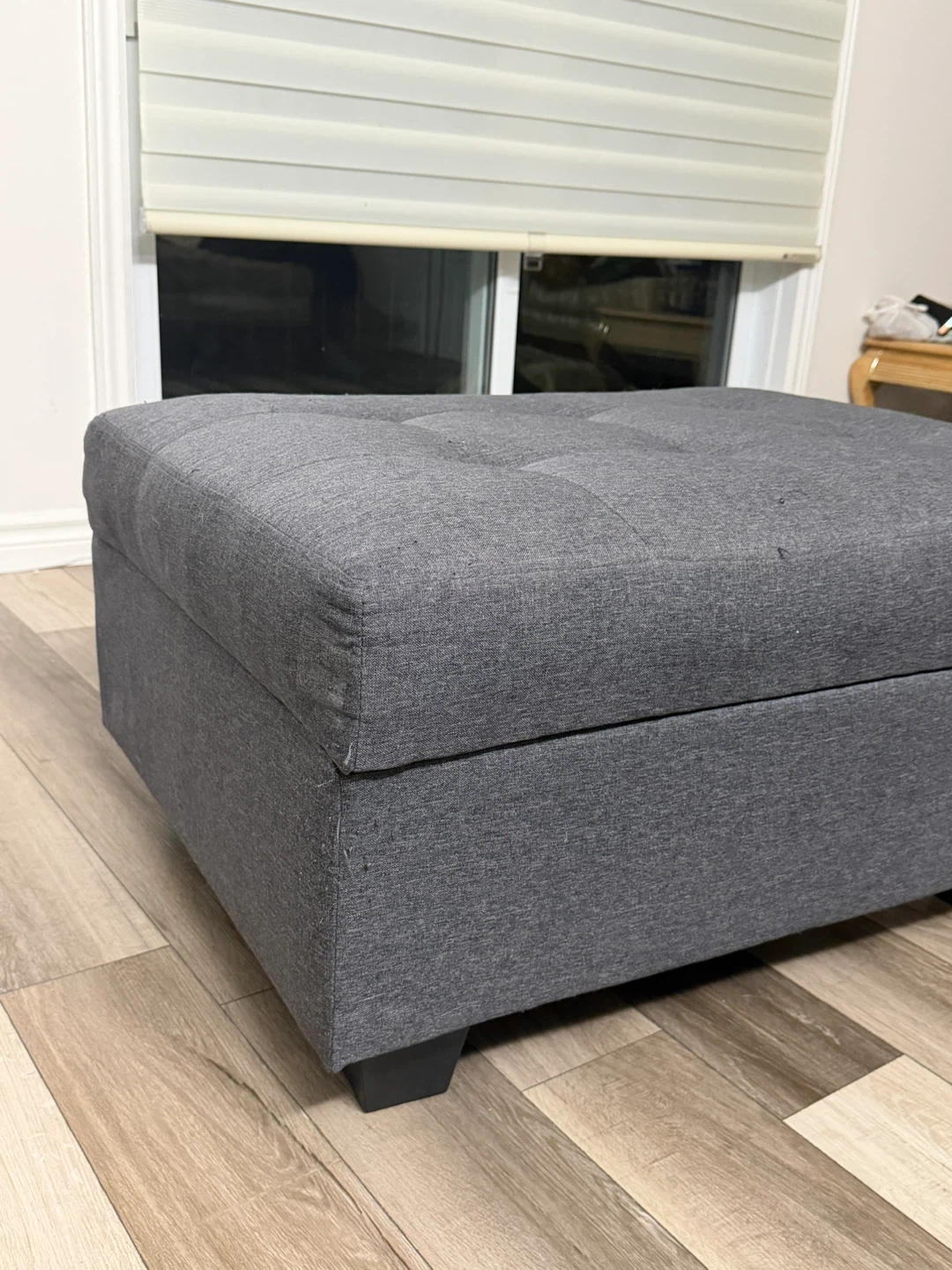 Grey Storage Ottoman - photo 5