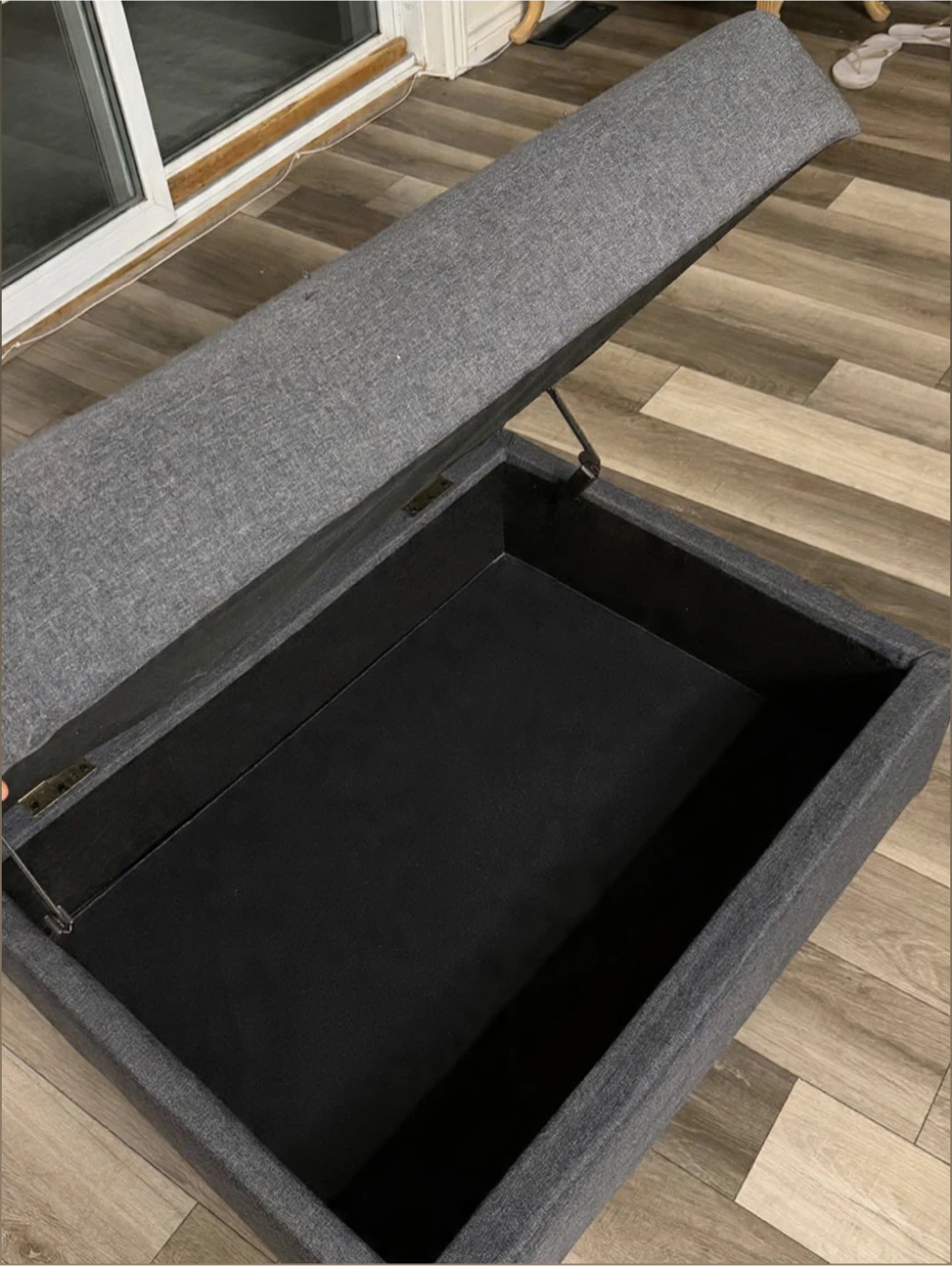 Grey Storage Ottoman - photo 3