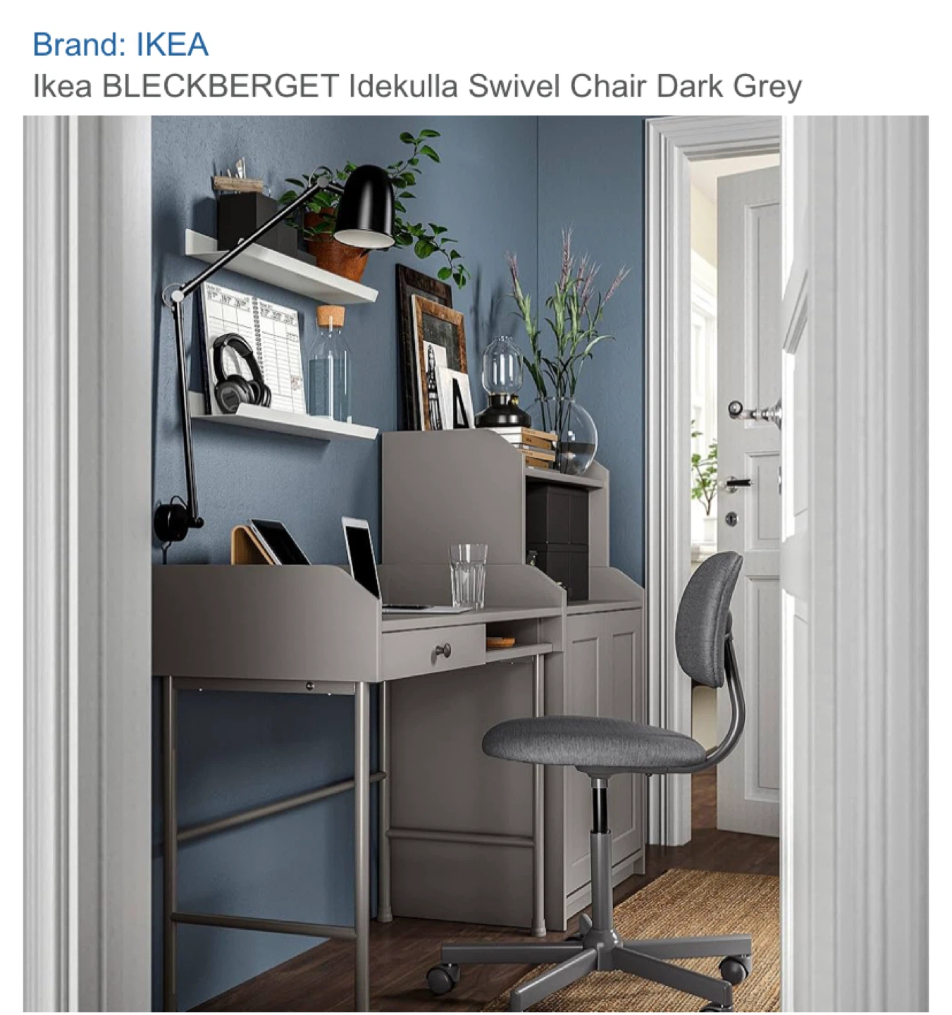 Ikea BLECKBERGET Swivel Chair - Dark Grey - photo 3