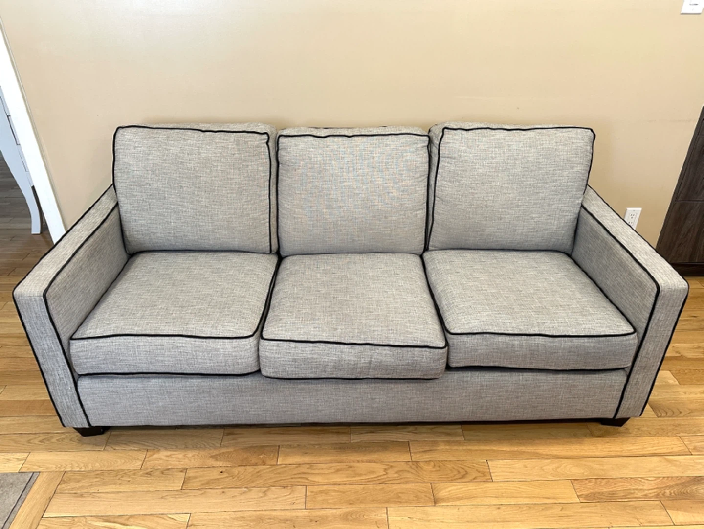 Canadian-Made Grey Upper Room 3 Seater Sofa (CAN DELIVER)